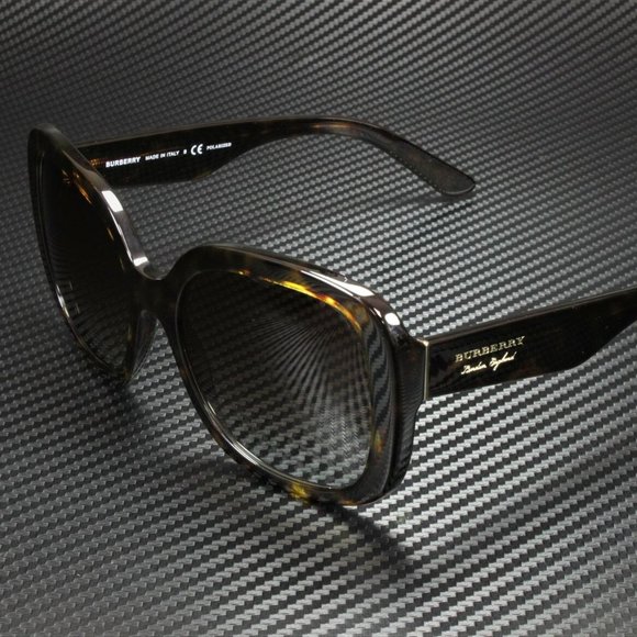 Burberry POLARIZED Havana Gradient 56mm Sunglasses - Picture 1 of 5